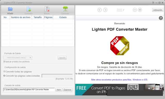 Descargar Lighten PDF Converter Master Español