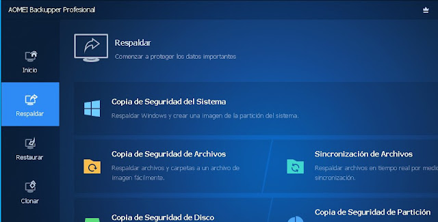 AOMEI Backupper Professional 5.3.0 (2020) Español