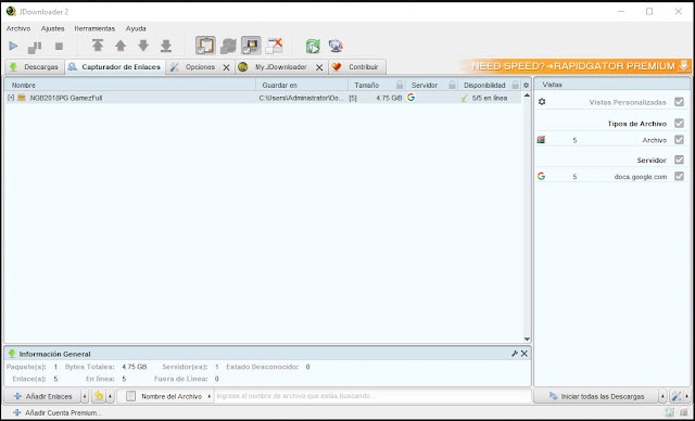 JDownloader v2.0.0.2 (2020) Español