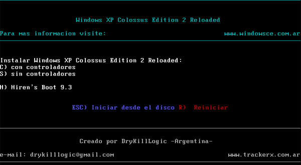 Windows XP Colossus 2.0 Reloaded [ISO] Español