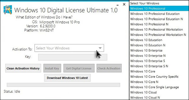 Windows 10 Digital License Ultimate 1.5 (2020) Español