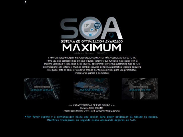 Windows 10 AIO 19H1 (SOA) Gamer Maximum Full Español